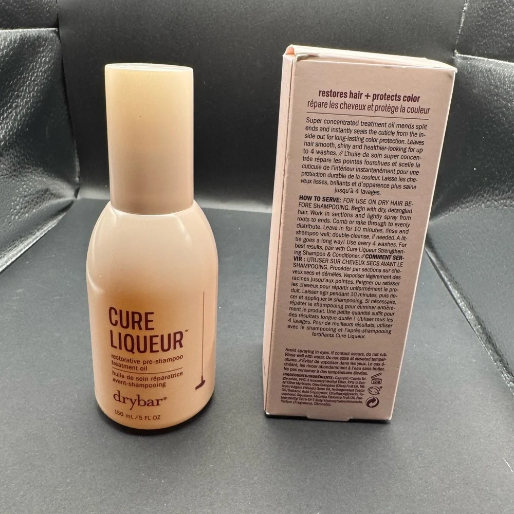 NIB Drybar Cure Liqueur Pre-Shampoo Treatment Oil- 5 fl oz